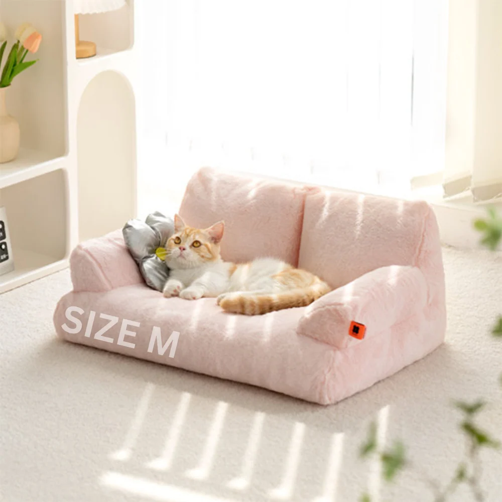 Soft Plush Pet Couch Bed